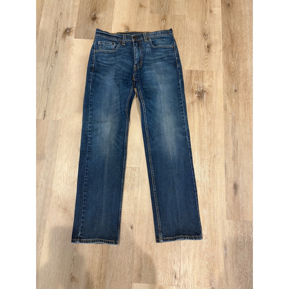 Levis 505 Regular Fit Straight Leg Jeans Blue Denim W29 L30